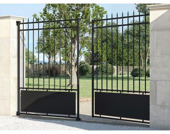 Portillon FRESNAY semi ajouré en acier sur-mesure