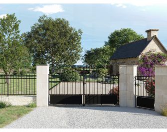 Portillon CHARENCEY semi ajouré en acier