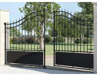 Portillon CHARENCEY semi ajouré en acier