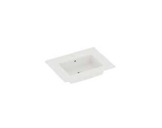 Plan vasque simple L.61 cm céramique FORMEO