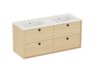 Plan double vasque L.121 cm céramique FORMEO