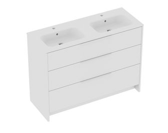 Meuble sous-vasque 120 cm avec 3 tiroirs FABIAN