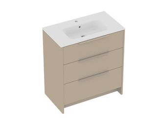Meuble sous-vasque 80 cm avec 3 tiroirs FABIAN