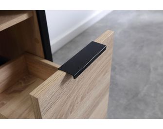 Meuble sous-vasque 60 cm 1 tiroir avec poignée METAL2