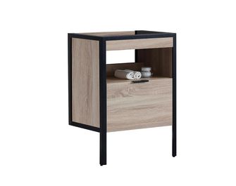 Meuble sous-vasque 60 cm 1 tiroir avec poignée METAL2