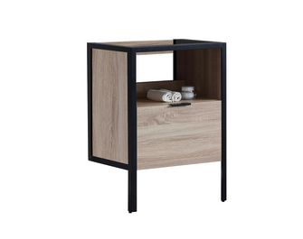 Meuble sous-vasque 60 cm 1 tiroir avec poignée METAL2