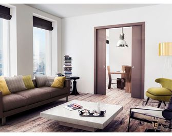 1/2 cloison GOLD pour porte coulissante Platinium MAESTRO