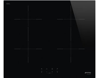 Table induction avec zone modulable noir 4 foyers Smeg SIB2641D