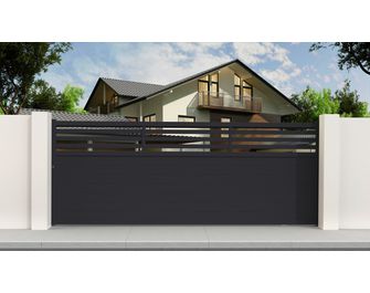 Portail coulissant aluminium Veliha