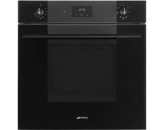 Four multifonction nettoyage émaillé noir Smeg SF6100VB3