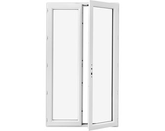 Porte-fenêtre Pria PVC 2 vantaux sans soubassement