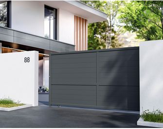 Portail coulissant aluminium Vassili motorisé Somfy