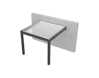 Pergola aluminium bioclimatique adossée Elaura