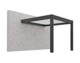Pergola aluminium bioclimatique adossée Elaura