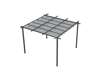 Pergola aluminium Esther toile grise