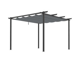 Pergola aluminium Esther toile grise
