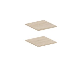 Lot de 2 tablettes chêne clair pour caisson Pléaide