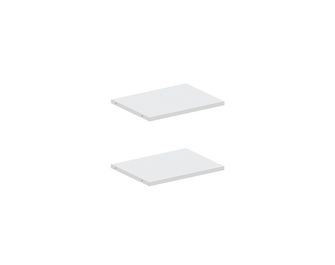 Lot de 2 tablettes blanche pour caisson Pléaide