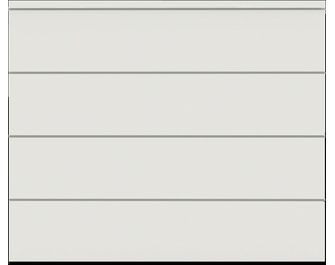 Porte de garage ALEXANDRE sectionnelle motif contemporain motorisée SOMFY IO