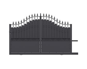 Portail coulissant Dommartin acier plein