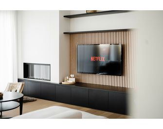 Lot de 2 panneaux mur 277x30 cm Woodwall Effect 3D claustra