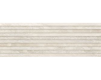 Carrelage FREEDOM décor blanc 30x90 ép.11.3 mm