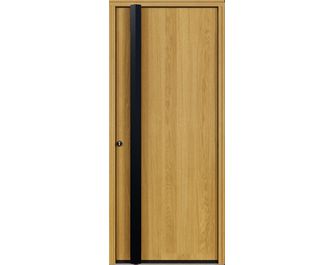 Porte d'entrée Auréliane chêne pleine sur-mesure