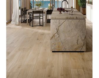 Carrelage sol effet bois ALICE miel 24x120 cm