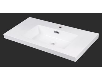 Plan vasque simple 90 cm résine YTRAC