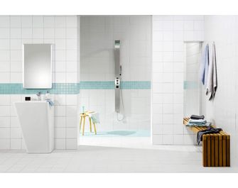 Carrelage murs EASY uni blanc 20 x 20 cm