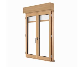 Fenêtre pin ARBOREAL avec volet roulant sur-mesure