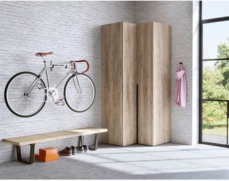 Caisson droit modulable Pléiade H.38 cm chêne Halifax