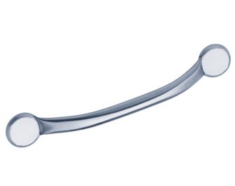 Barre murale de douche inox brossé L.37cm