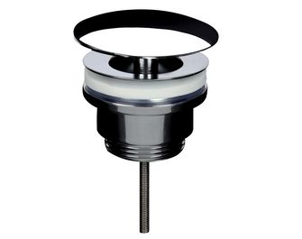 Bonde lavabo en laiton rond à écoulement libre