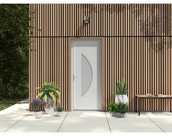 Porte d'entrée* PVC ALMONT à barillet 215 x 90 cm