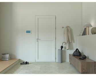 Porte d'entrée ARMANCE 2 PVC Blanc 215 x 90 cm
