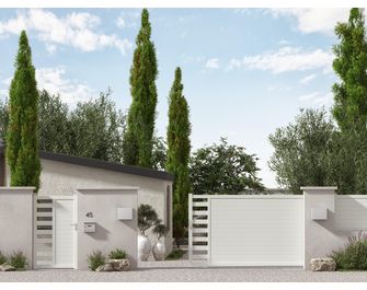 Portail coulissant aluminium ANDRIA sur-mesure