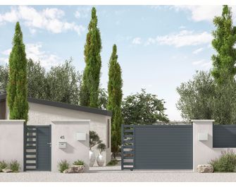 Portail coulissant aluminium ANDRIA