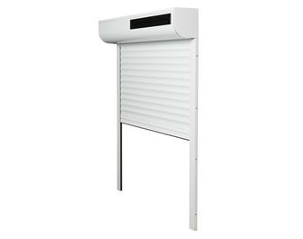 Volet roulant solaire couleur blanc et gris DENVER sur-mesure