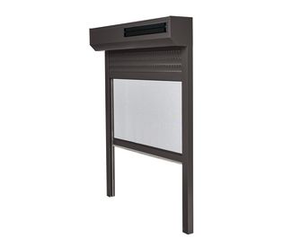 Volet roulant solaire DENVER couleur au choix sur-mesure avec moustiquaire