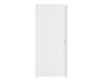 Bloc-porte thermique VERTICALE *** Laqué Blanc - Fin de chantier