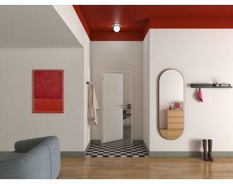 Bloc-porte thermique LINE *** Laqué Blanc - Fin de chantier