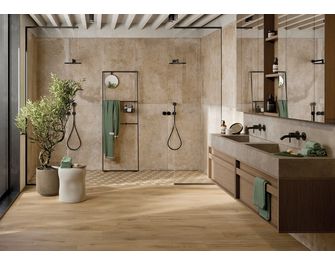 Carrelage sol effet bois ALICE cognac 24x120 cm