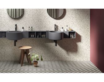 Carrelage terrazzo sol et mur THALYA 20x20 cm
