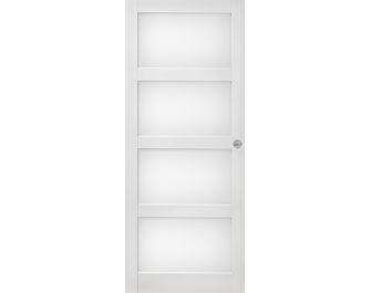 Porte coulissante ELEGANCE *** Laqué Blanc - avec serrure