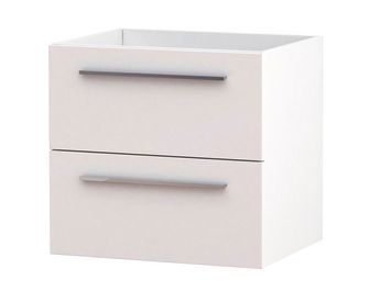Meuble sous-vasque L.60 cm, 2 tiroirs FOKUS25 monté