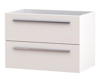 Meuble sous-vasque L.80 cm, 2 tiroirs FOKUS25 monté