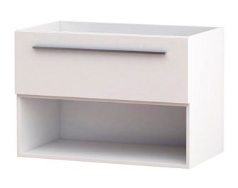 Meuble sous-vasque L.80 cm, 1 tiroir FOKUS25 monté