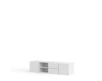 Meuble TV blanc L.160 cm Pléiade