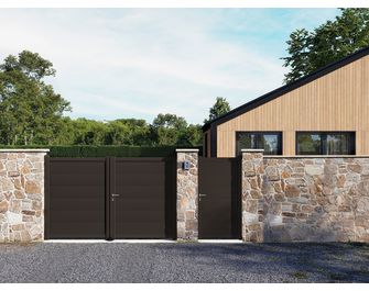 Portail battant aluminium FERRARE sur mesure